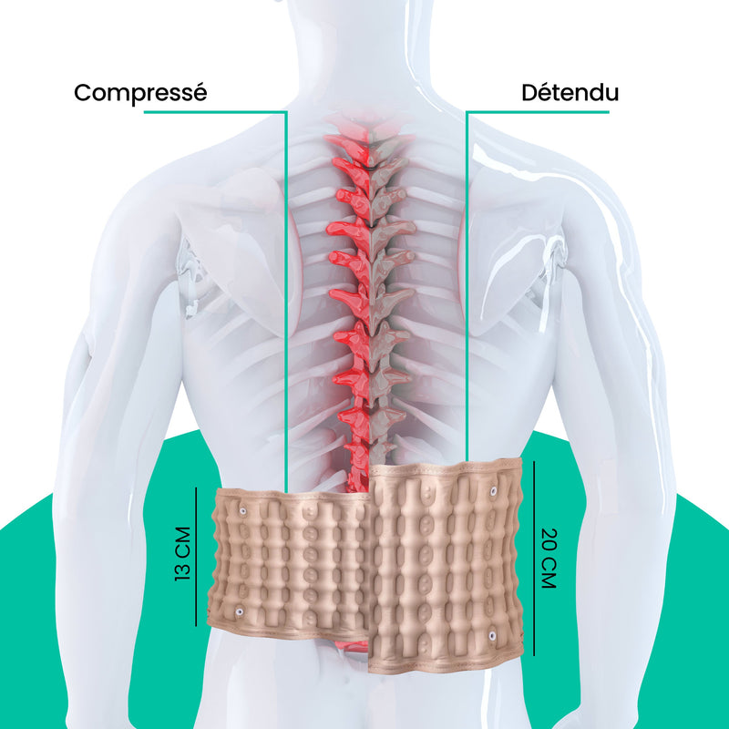 Ceinture gonflable pour lombaire Lomb'Air® | Une ceinture qui s'adapte à vous