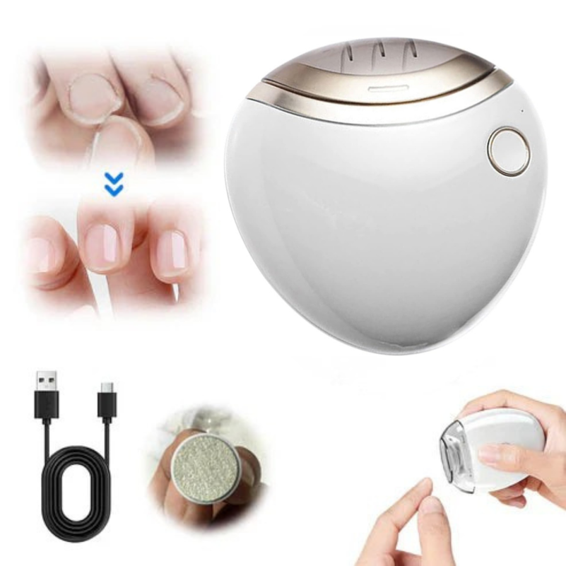 Ponceuse à Ongles Auto - 3 Vitesses Réglables, Silencieuse, LED Intégrée
