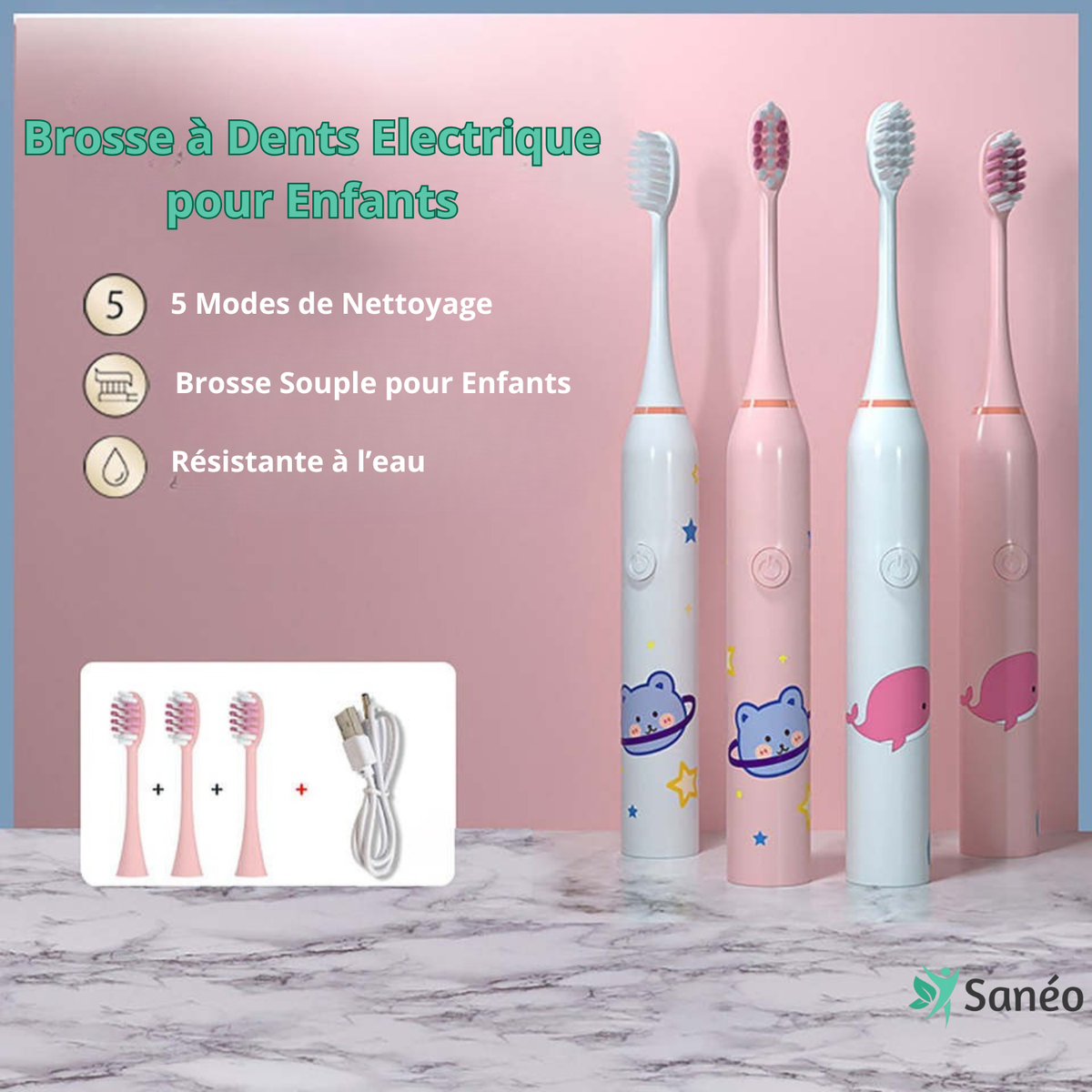 Brosse à Dents Electrique pour enfants