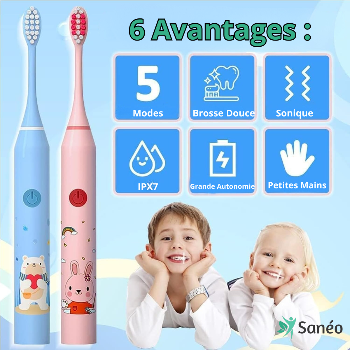 Brosse à Dents Electrique pour enfants