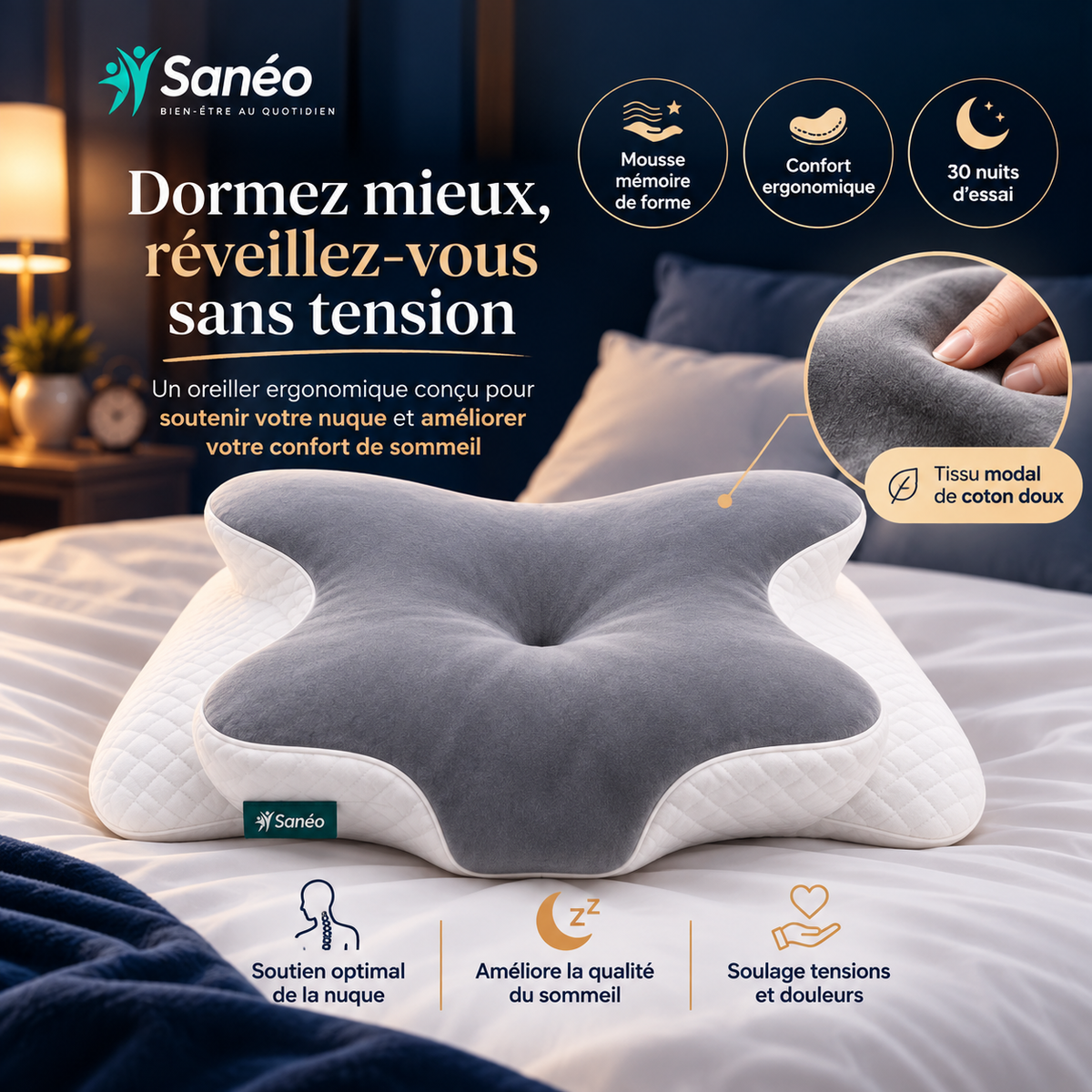 Oreiller Orthopédique Premium SOMYA3.0®