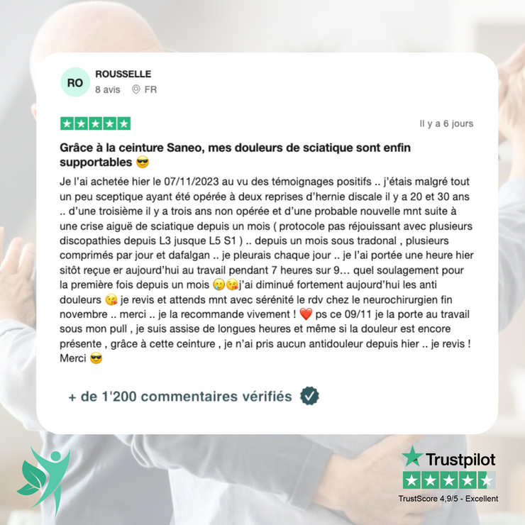 Ceinture de décompression Lomb'Air™｜Sanéo