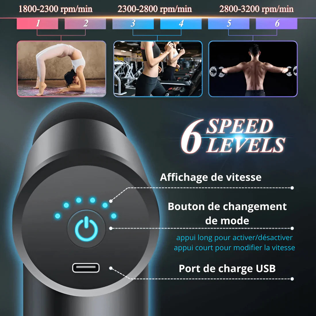 Pistolet masseur