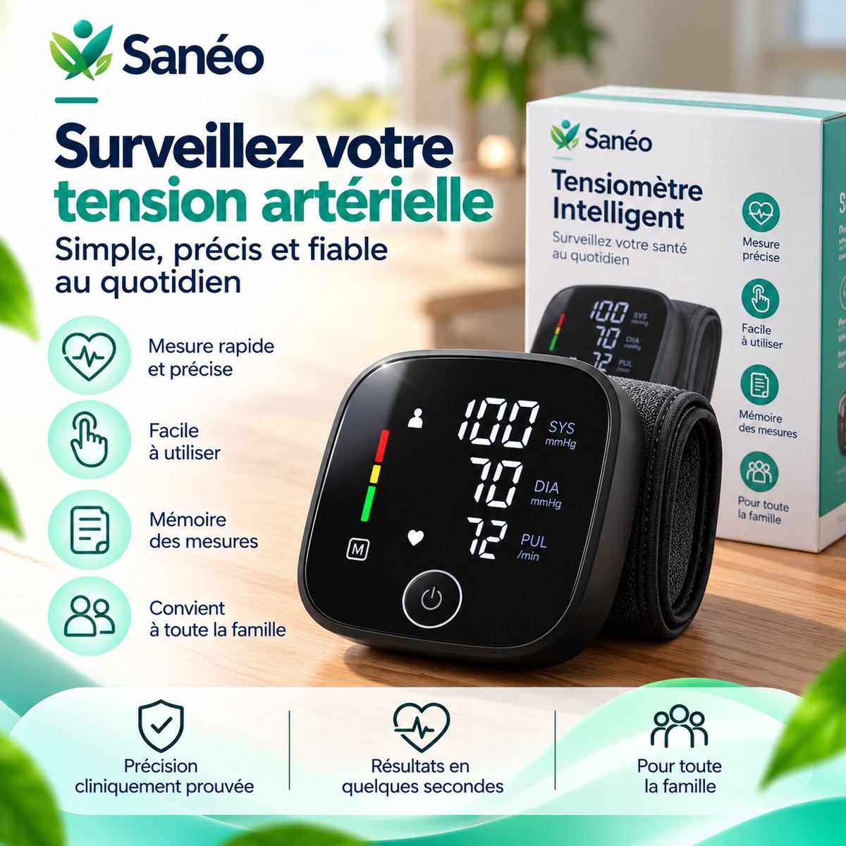 Moniteur de tension artérielle rechargeable